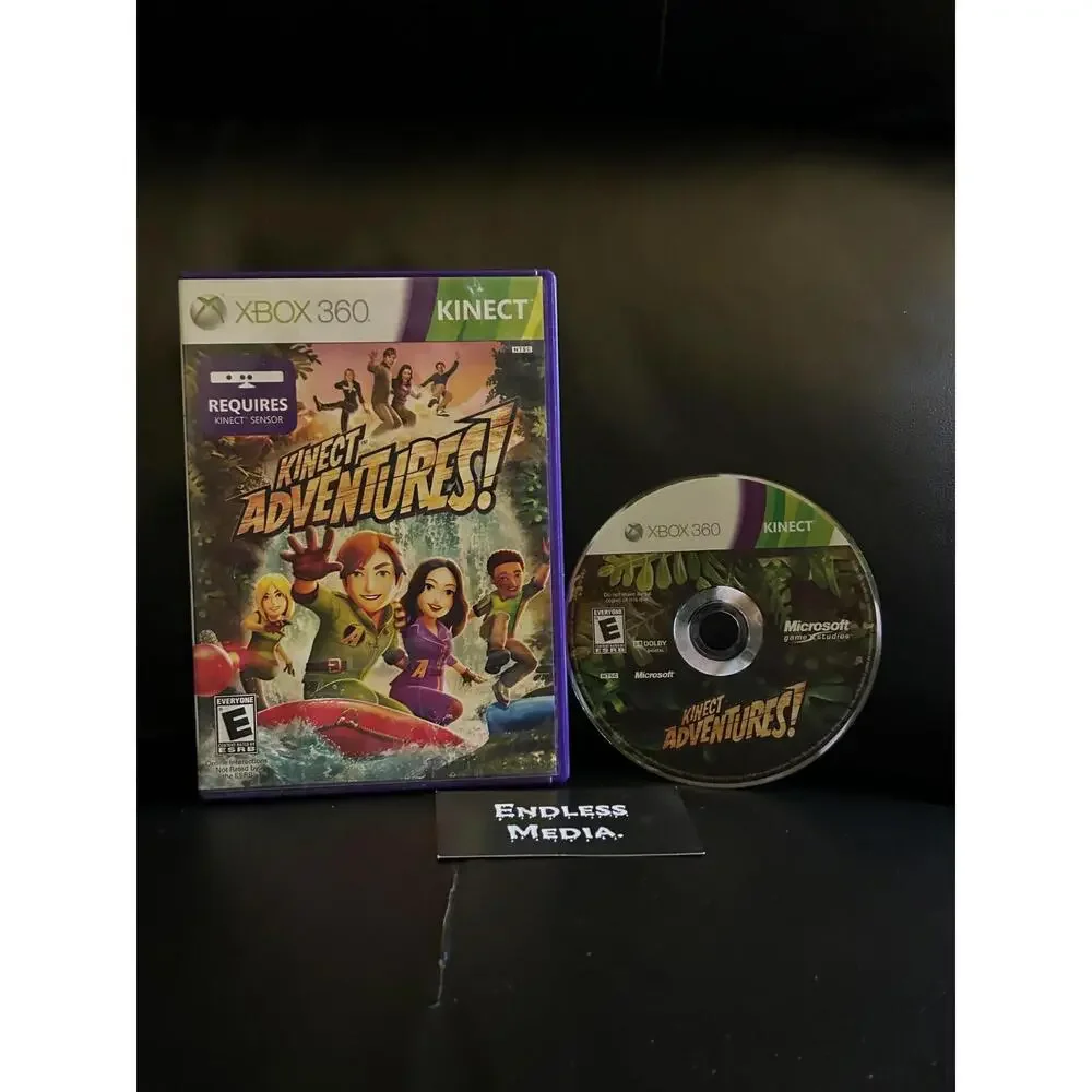 Kinect Adventures Microsoft Xbox 360 Item and Box Video Game